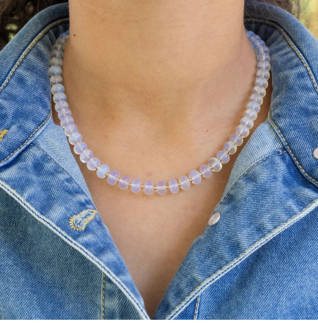 Moonstone Semi-Precious Necklace | Bracelet and Necklace Set | Erin McDermott Jewelry