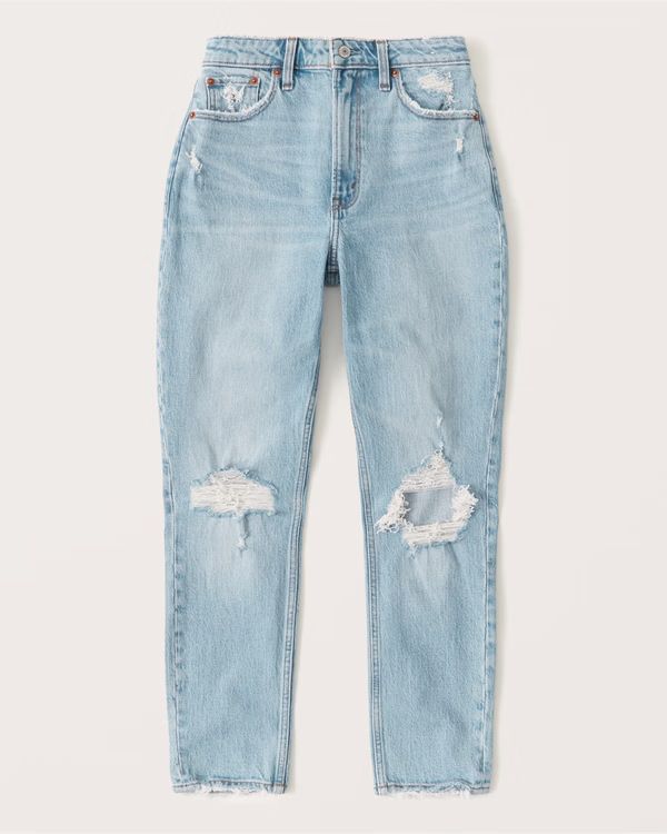 Curve Love High Rise Mom Jeans | Abercrombie & Fitch (US)