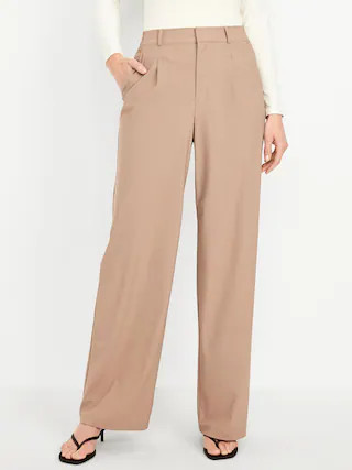 High-Waisted SleekTech Trouser Pants | Old Navy (US)