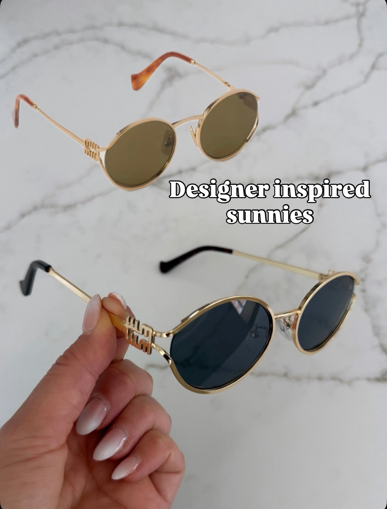 Designer inspired sunnies that I’m loving lately! 

#LTKSeasonal #LTKootd #LTKmomlife