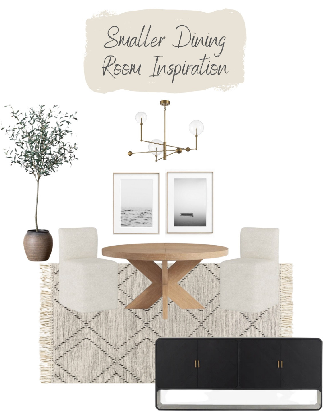 Dining room inspiration for a smaller dining space.  This table is 60” and my new current favorite.  It’s so beautiful! 

#LTKhome