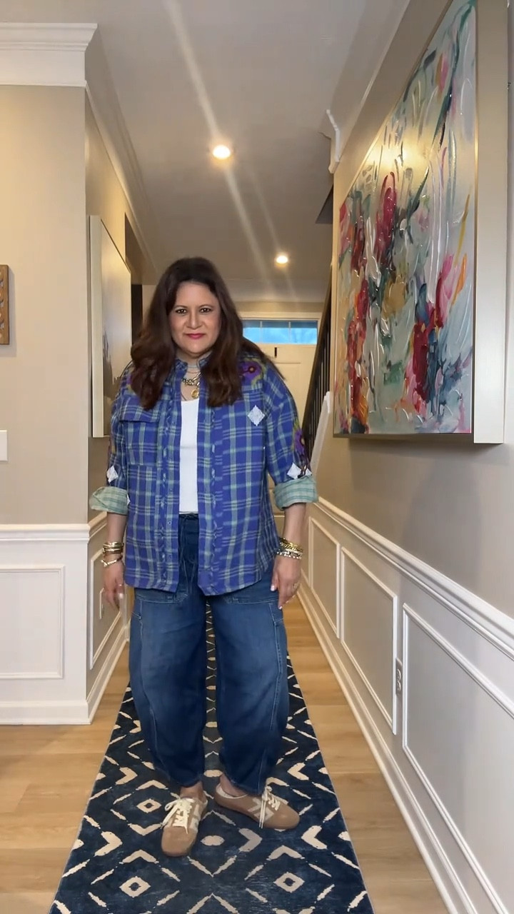 This button down is sold out, but found it in a different color way. On sale too!

#LTKMidsize #LTKOver40 #LTKSaleAlert