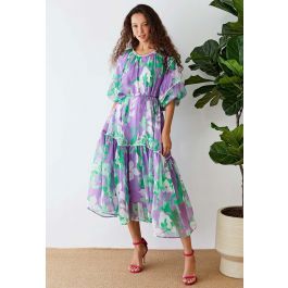 Balmy Breeze Pearl Embellished Chiffon Dress | Chicwish