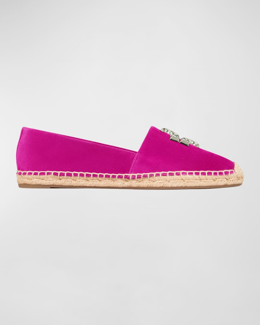 Tory Burch Eleanor Flat Suede Espadrilles | Neiman Marcus