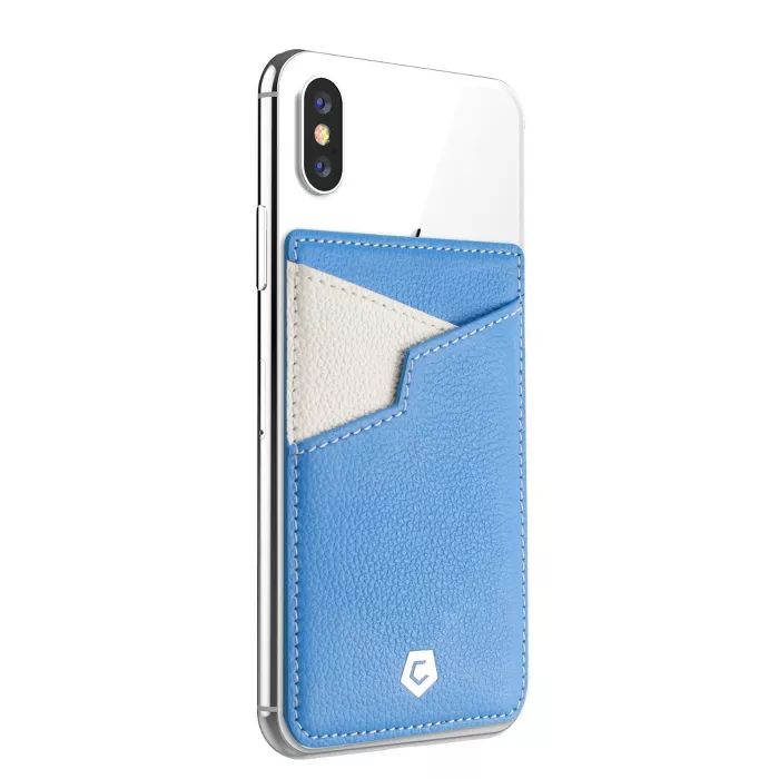 Cobble Pro Stick-On Genuine Leather Card Holder Adhesive Pocket Phone Wallet for iPhone 11 Pro Ma... | Target