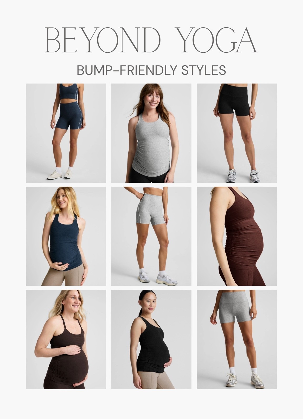 [7/8/26] beyond yoga active has been so comfortable through pregnancy | I prefer 3” biker shorts over the 5” for my height! Wearing small in all tops + mediums in bottoms at 31 weeks pregnant

#LTKActive #LTKSeasonal #LTKBump
