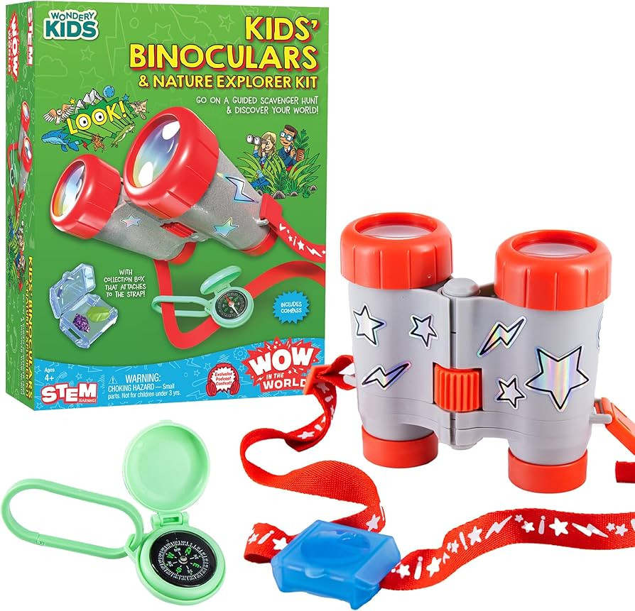 Wow in The World Kids’ Binoculars & Nature Explorer KIT | Look Far, Nature Scavenger Hunt, Spec... | Amazon (US)