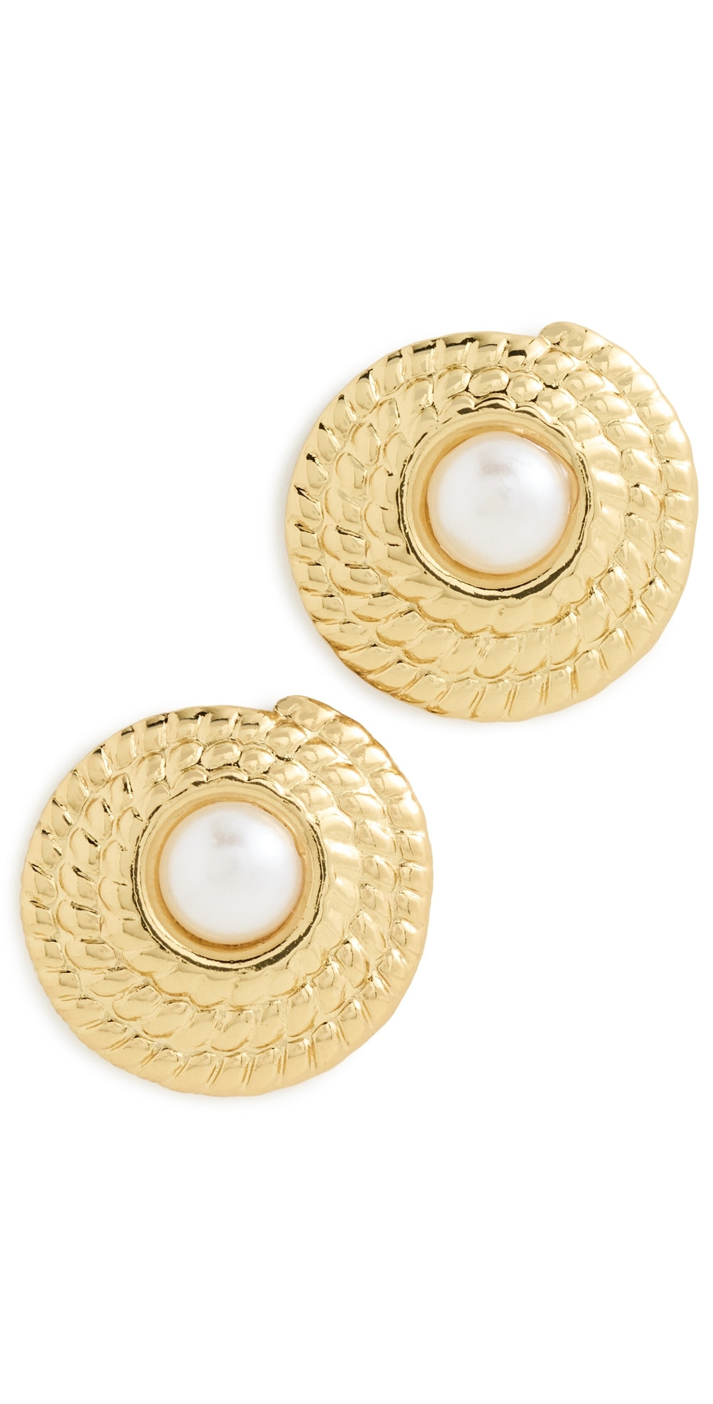 Galley Los Angeles Steph Earrings Gold/Pearl One Size | Shopbop
