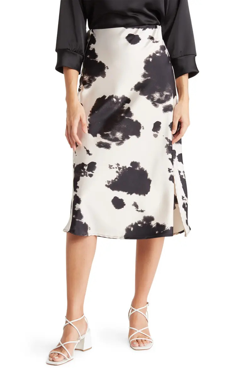 Cow Print Midi Skirt | Nordstrom Rack