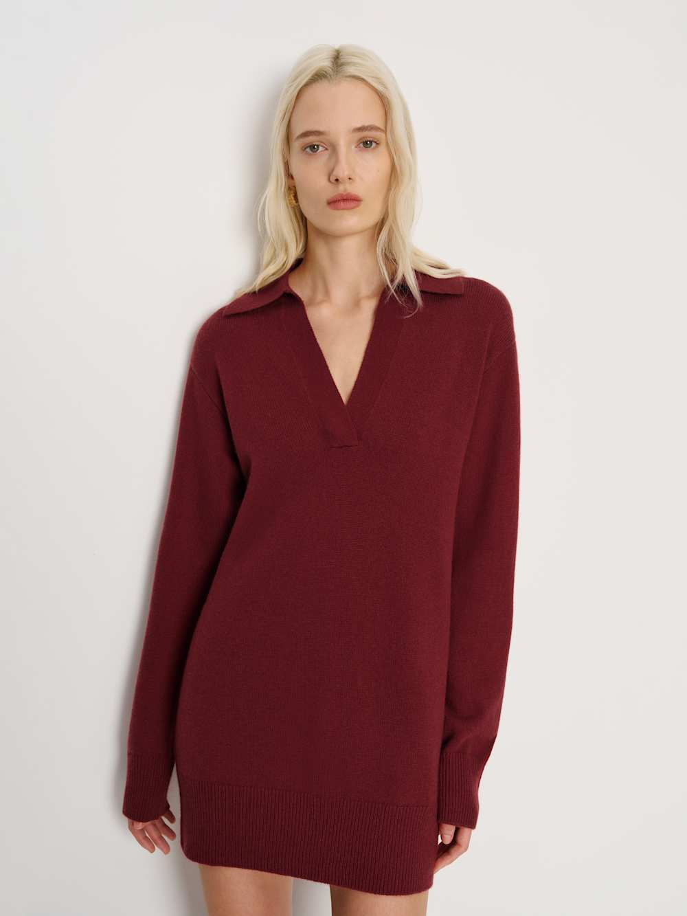 Maeve Cashmere Polo Dress | Reformation (Global)