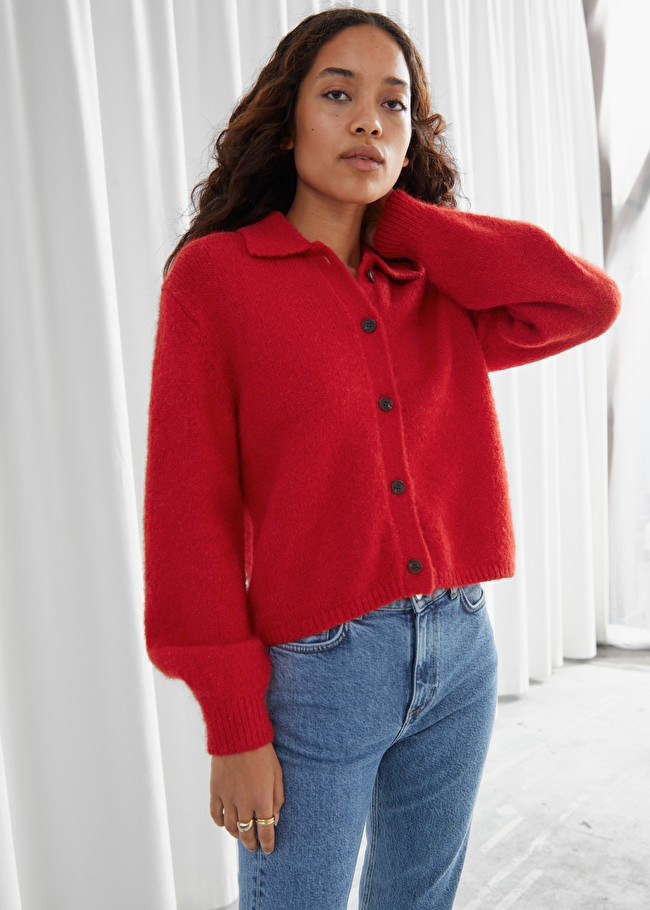 Wool Blend Tortoise Button Cardigan | & Other Stories (EU + UK)