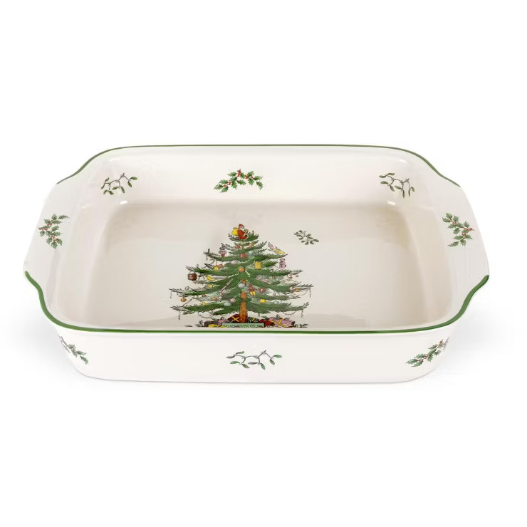 Spode Christmas Tree Rectangular Handled Dish - 15 Inch | Target