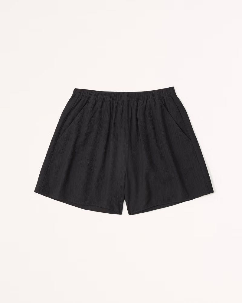 Crinkle Textured Pull-On Short | Abercrombie & Fitch (US)