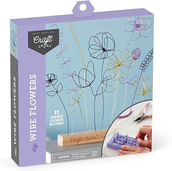 Craft Crush Wire Flowers - Create Unique Craft Wire Flower Designs with Easy to Use Tool and Guid... | Amazon (US)