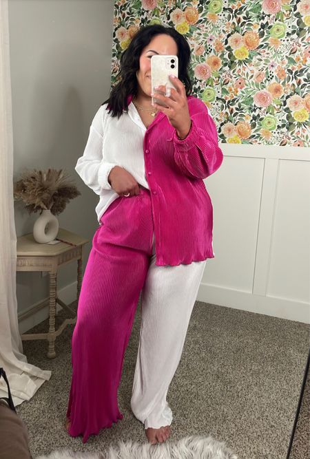 Amazon spring lounge set 💞 I’m wearing a size XL! 

Women’s fashion, color blocking, pink loungewear, cozy spring look, lazy day, amazon fashion, amazon outfit, amazon loungewear, amazon styles, spring styles, spring look inspo, running errands, matching pjs, pj set, pink pjs, gift for her, midsize mom, mom pjs, mom fashion, curvy girl fashion, curvy girl approved, travel outfit, airport outfit, under $50, affordable fashion 

#LTKstyletip #LTKfindsunder50 #LTKSeasonal