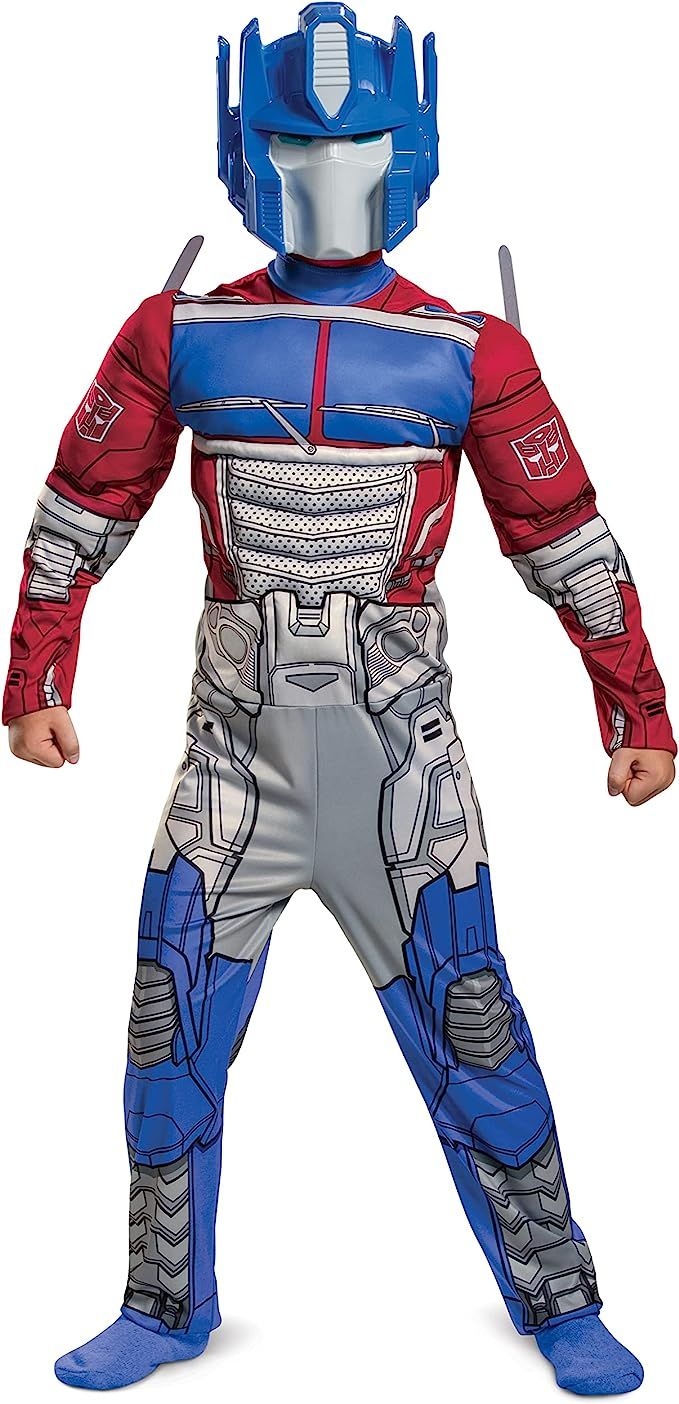 Amazon.com: Transformers Muscle Optimus Prime Costume for Kids : Clothing, Shoes & Jewelry | Amazon (US)