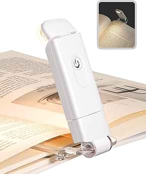 DEWENWILS USB Rechargeable Book Light for Reading in Bed, Warm White, Brightness Adjustable, LED ... | Amazon (US)