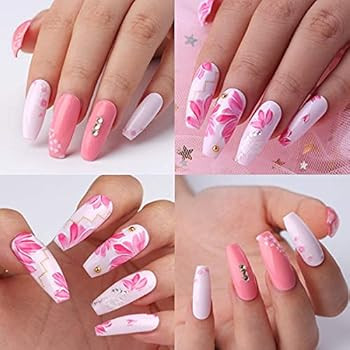 Makartt Gel Nail Polish Set 6 Elegant Pink Series Colors 8ml Fall Winter Blossom Flower Pink Love... | Amazon (US)