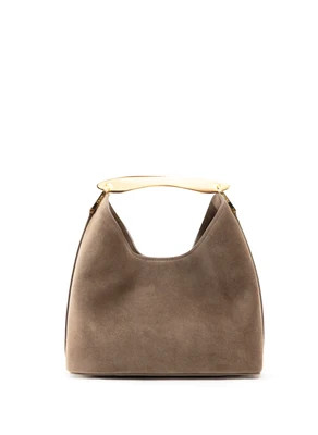 Small Boomerang Suede Taupe | Elleme