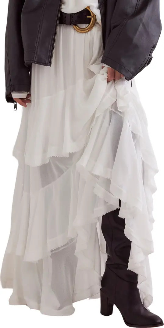 Free People Clementine Tiered Maxi Skirt | Nordstrom | Nordstrom