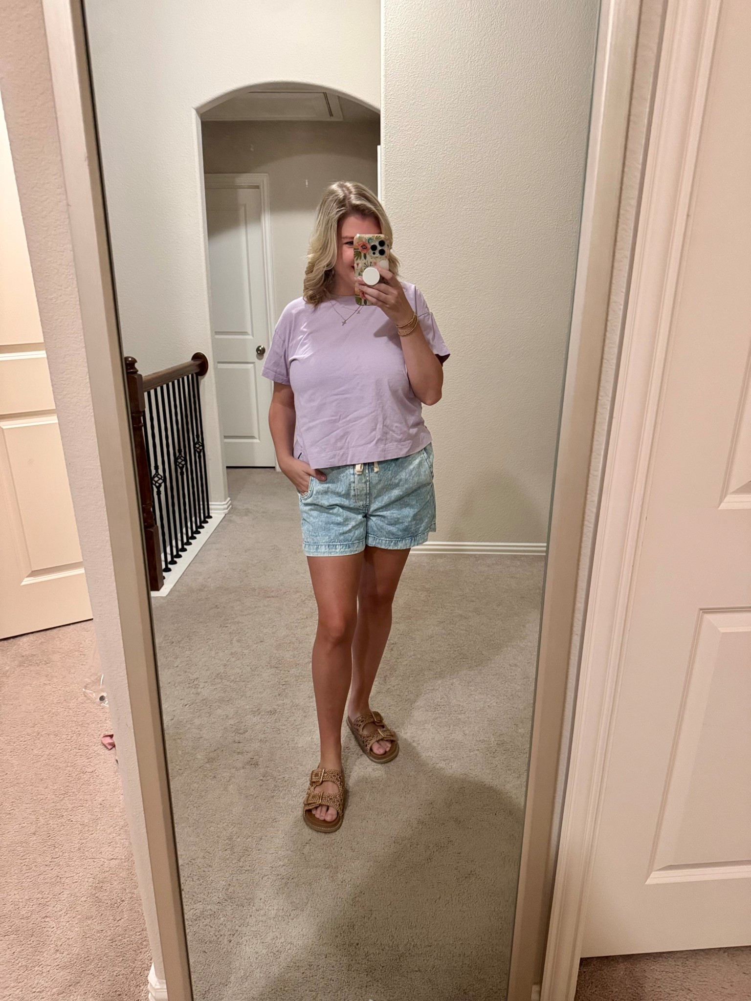 This might be my new summer uniform!
Sizing:
Medium tee
Medium shorts
8.5 sandals

mom outfit. casual outfit. ootd. SAHM. toddler mom. denim shorts. drawstring shorts. weekend outfit.  

#LTKmomlife #LTKootd