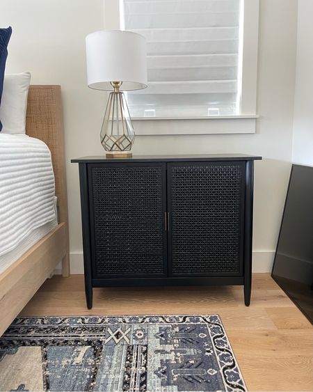 This cabinet from target is amazing! I love the design of it and the quality is really nice! It is made from all hardwood! This blue rug is actually an indoor and outdoor rug and it’s absolutely gorgeous! This bed is also a beautiful piece that is a very neutral color! 

#LTKhome #LTKstyletip #LTKSeasonal