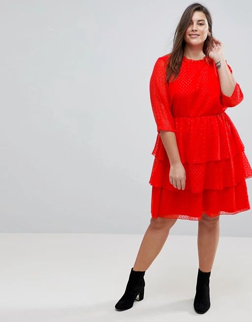 Junarose Sparkle Ruffle Dress Skater Dress | Asos AU