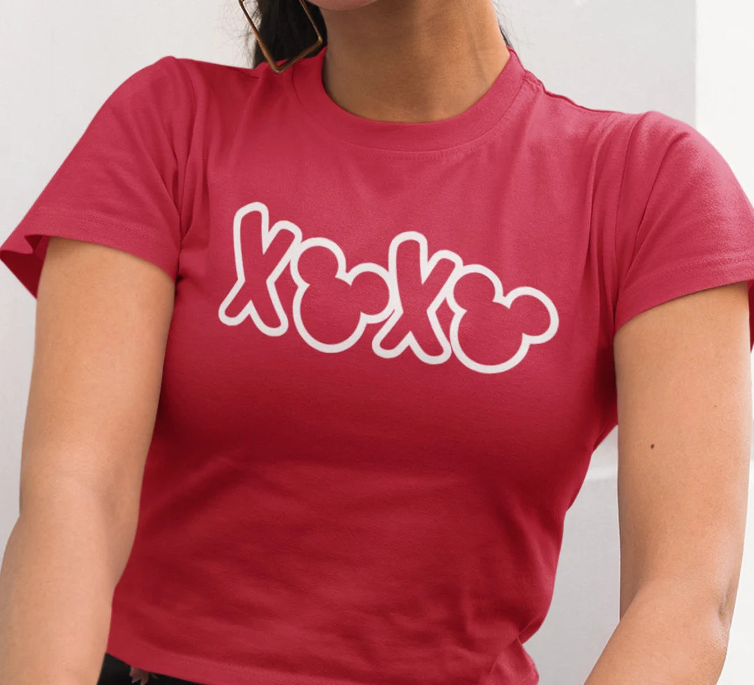 Mickey Valentines Day XOXO Unisex T Shirt | Valentines Day Shirt for Disneyland or Disneyworld | ... | Etsy (US)