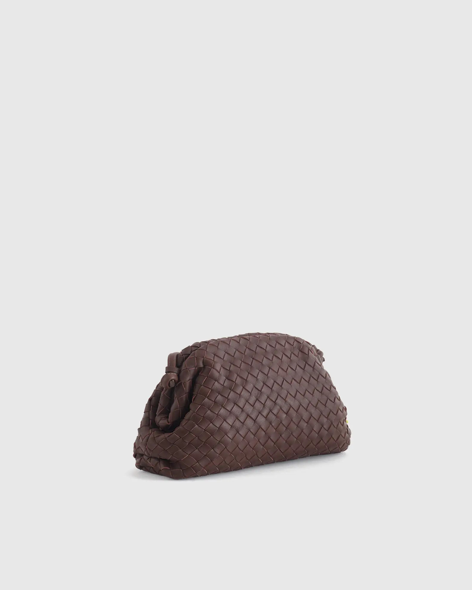 Italian Leather Handwoven Pouch Crossbody Clutch | Quince