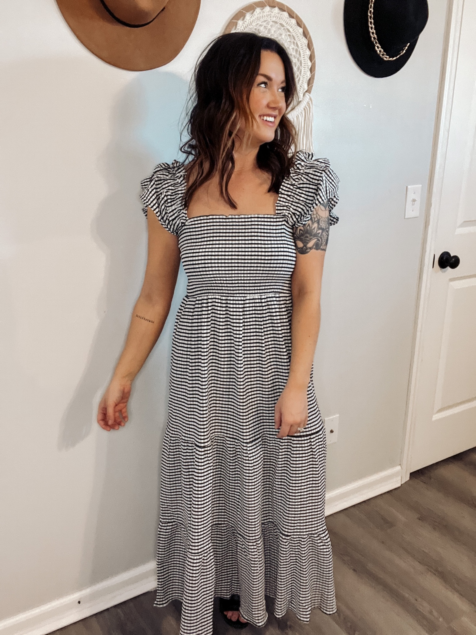 The cutest striped maxi dress for Easter! 💛 

#LTKstyletip