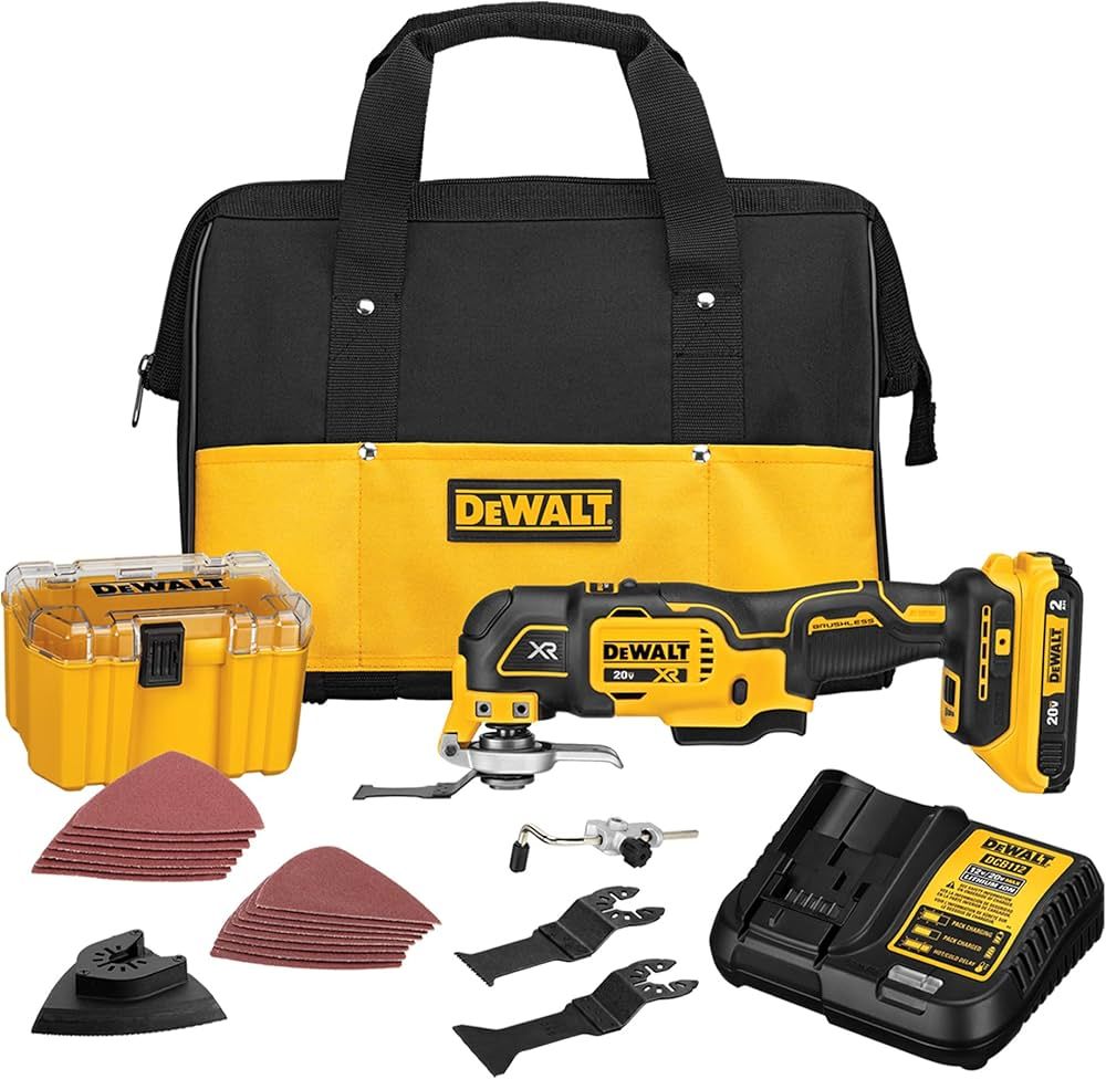 DEWALT 20V MAX XR Multi-Tool Kit, Oscillating Tool, 6-Speed, Quick Blade Change for Multi-Tool Ne... | Amazon (US)