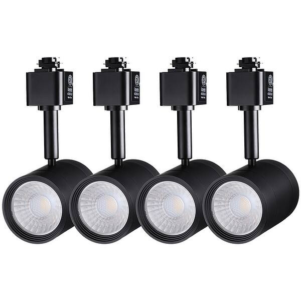 8.5W LED Track Light, Black Spotlight Fixture, 2700K Soft White - 4PACK | Bed Bath & Beyond