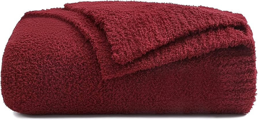 bearberry Super Soft Knit Throw Blanket Lightweight Cozy Warm Fluffy Throw Blankets for Couch Bed... | Amazon (US)