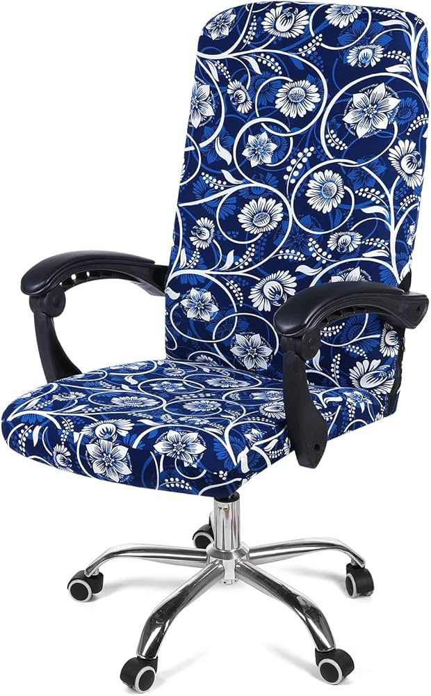Smiry Stretch Printed Office Computer Chair Covers, Universal Desk Rotating Chair Slipcovers Remo... | Amazon (US)