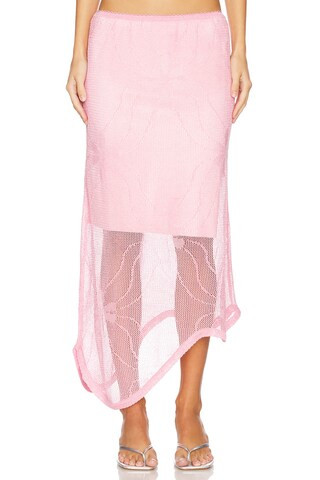 ASTA RESORT Claudia Tricot Skirt in Rose from Revolve.com | Revolve Clothing (Global)
