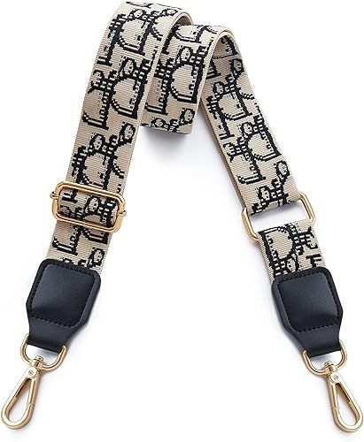 Bag strap Purse Strap Replacement Crossbody Wide Shoulder Strap Adjustable Canvas Straps Handbag ... | Amazon (US)