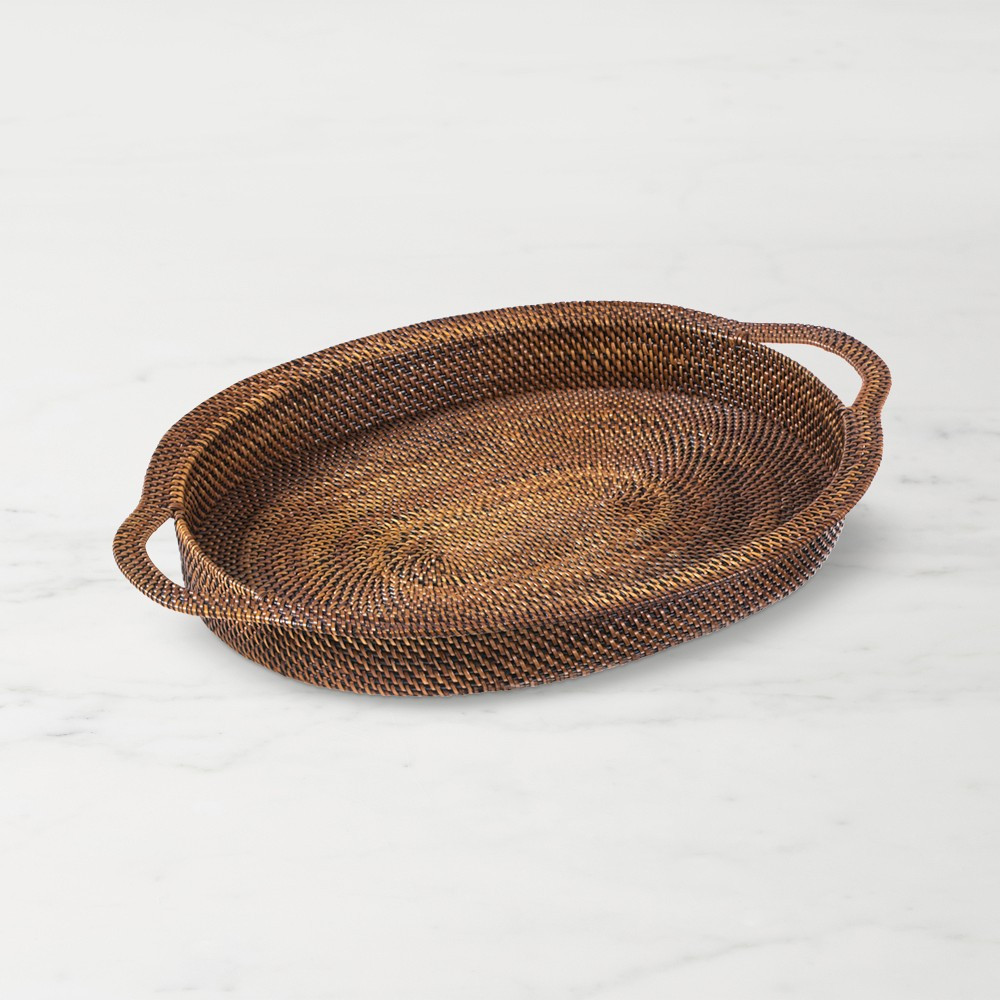 Nito Oval Serving Tray with Handles | Williams-Sonoma