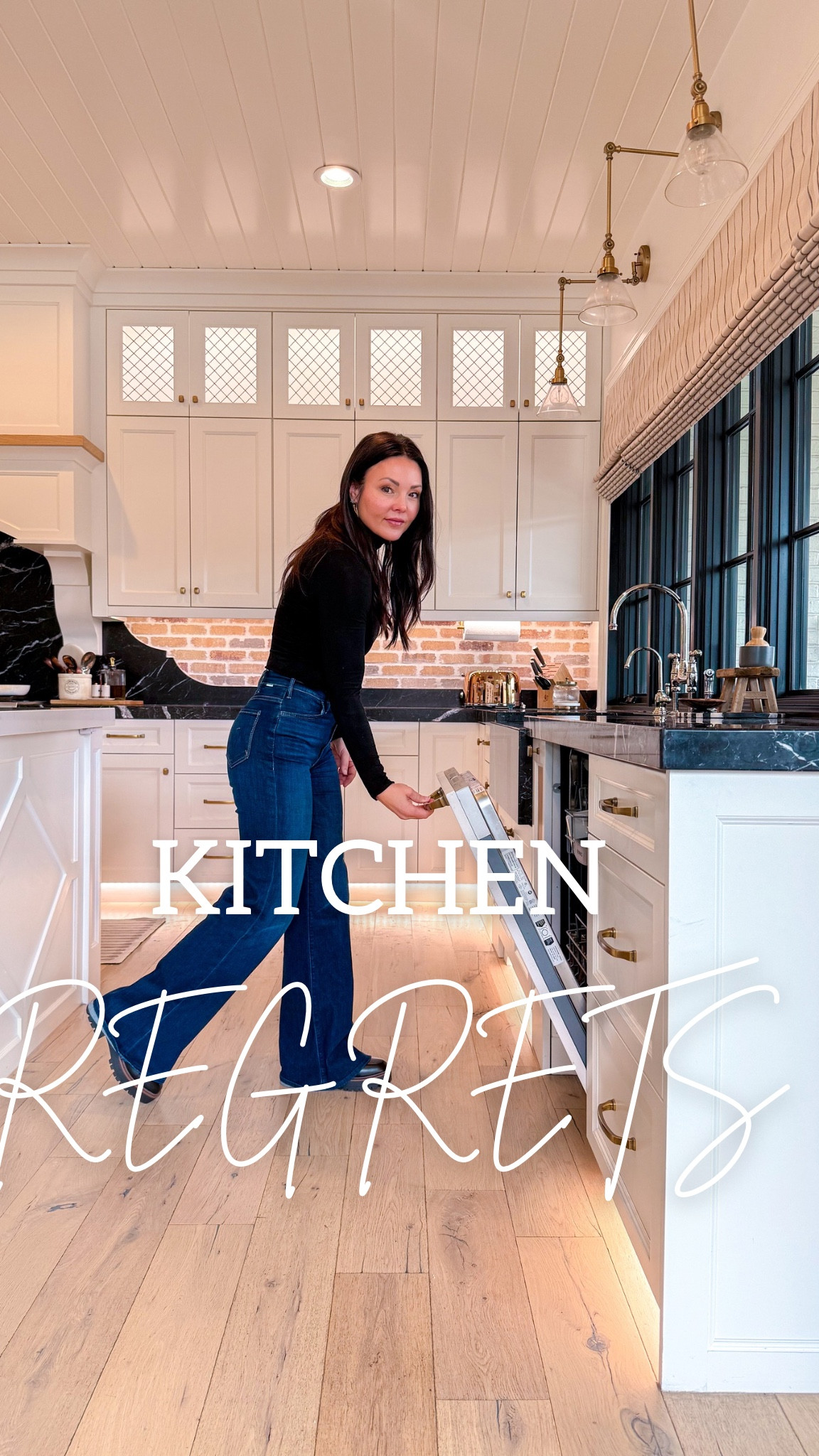 Functional kitchen design can also be beautiful!

Kitchen faucet, brass shade pendant lights, barstools, Mackenzie Childs soup pot, perfect fitting jeans, black turtleneck

#LTKHome