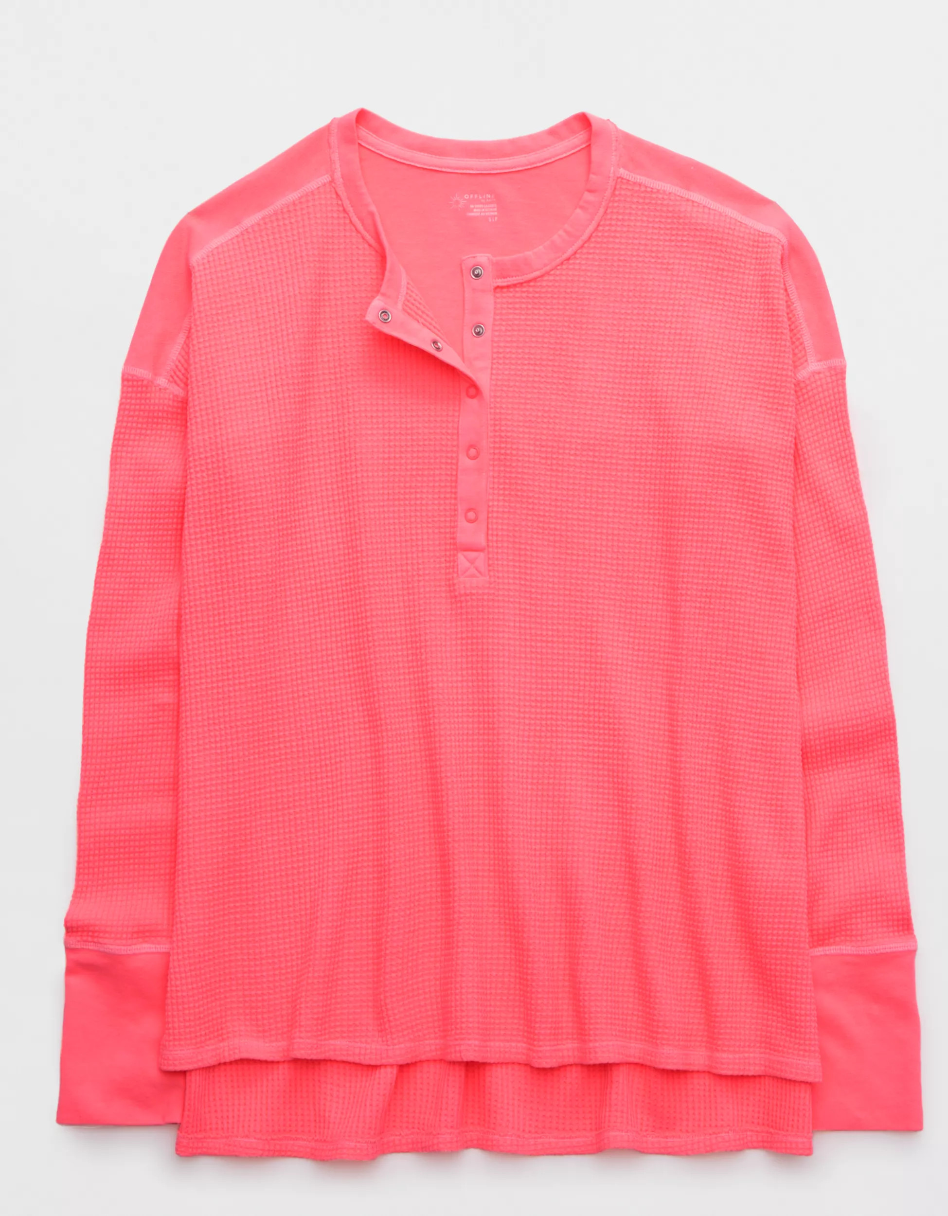 OFFLINE By Aerie Wow! Waffle Henley T-Shirt | Aerie