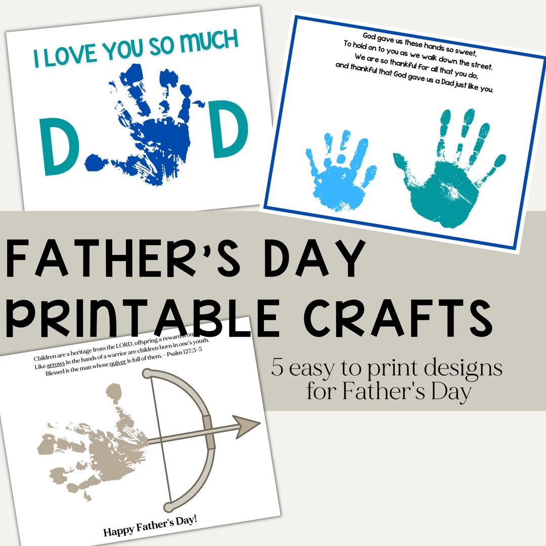Father's Day Crafts for Kids - Father's Day Crafts for Christian Dads - Fathers Day Christian Gra... | Etsy (US)