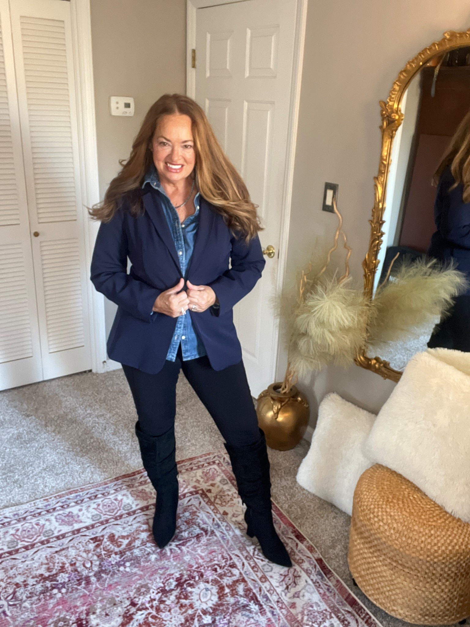 Navy and Denim. Updated blazee

#LTKFindsUnder50 #LTKgrwm #LTKWorkwear