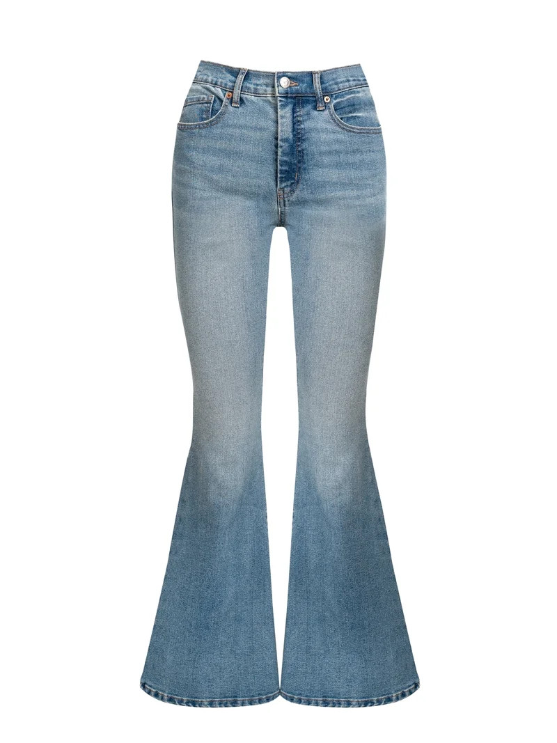 Jessica Simpson Women's and Women's Plus Daisy Fitted Flare Jeans, 30.5", 32.5", and 34.5" Inseam... | Walmart (US)