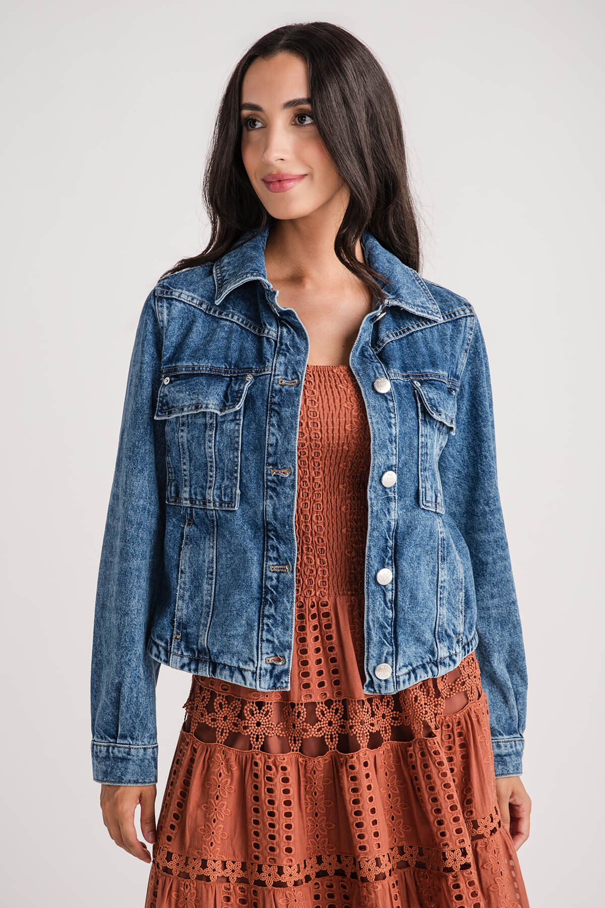 Free People Jade Denim Jacket | Social Threads