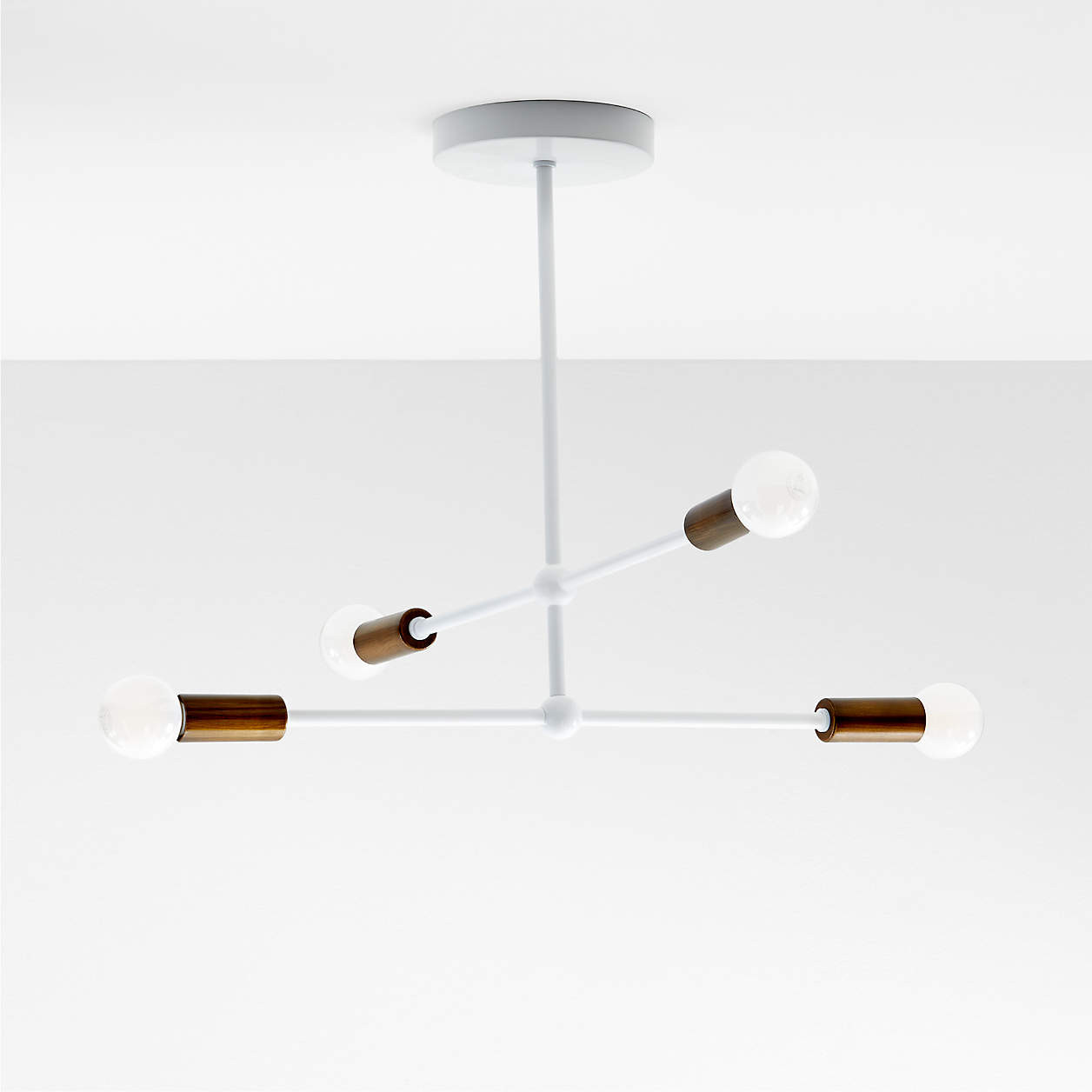 Sputnik Nursery Chandelier Black Flush Mount Ceiling Light + Reviews | Crate & Kids | Crate & Barrel