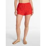 Time and Tru Women's and Women's Plus Cotton Crochet Coverup Shorts, Sizes XS-3X | Walmart (US)