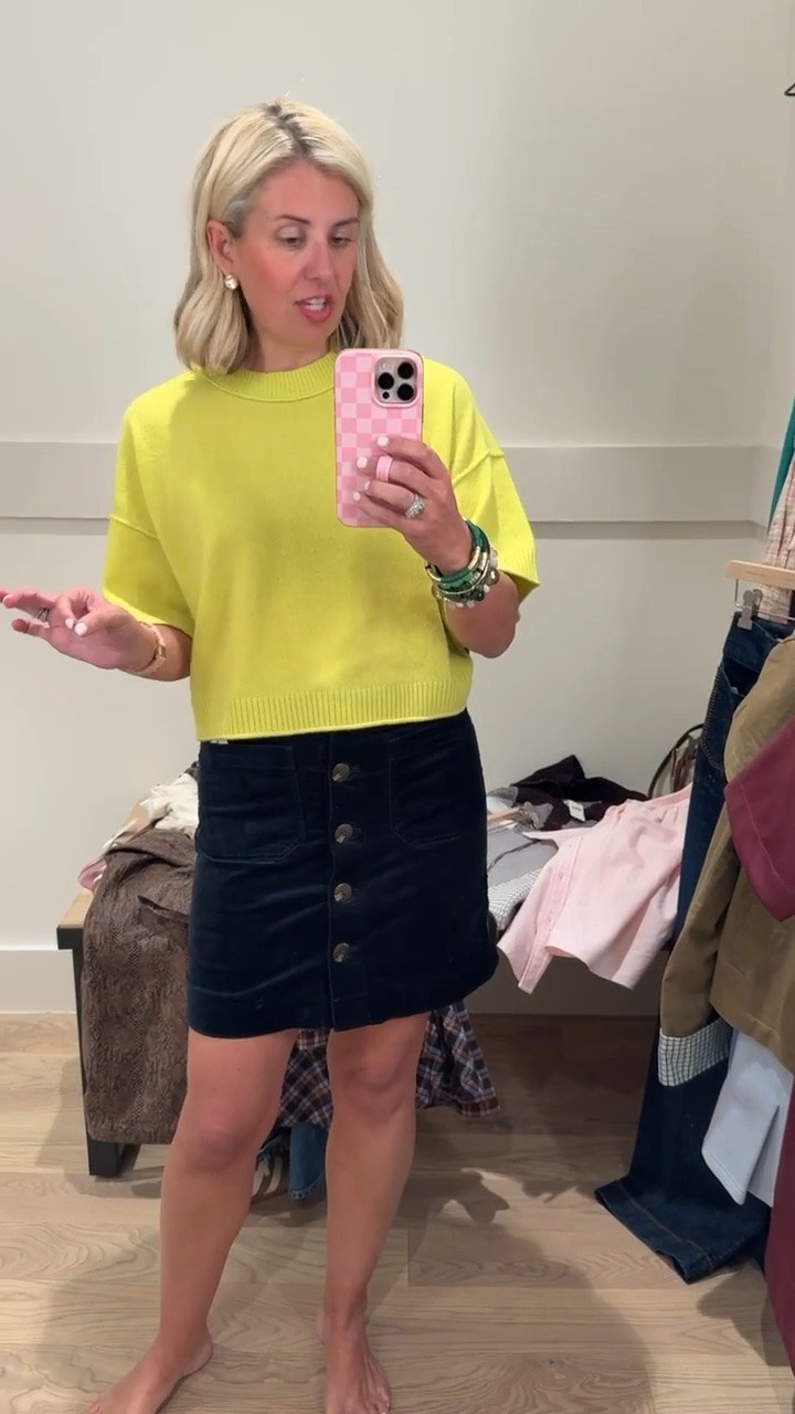 Loving this look so much!! Wear this with boots, sneakers or Mary Jane’s. 
Top - xs
Skirt - xs (need small)

#LTKdayinmylife #LTKootd #LTKmomlife