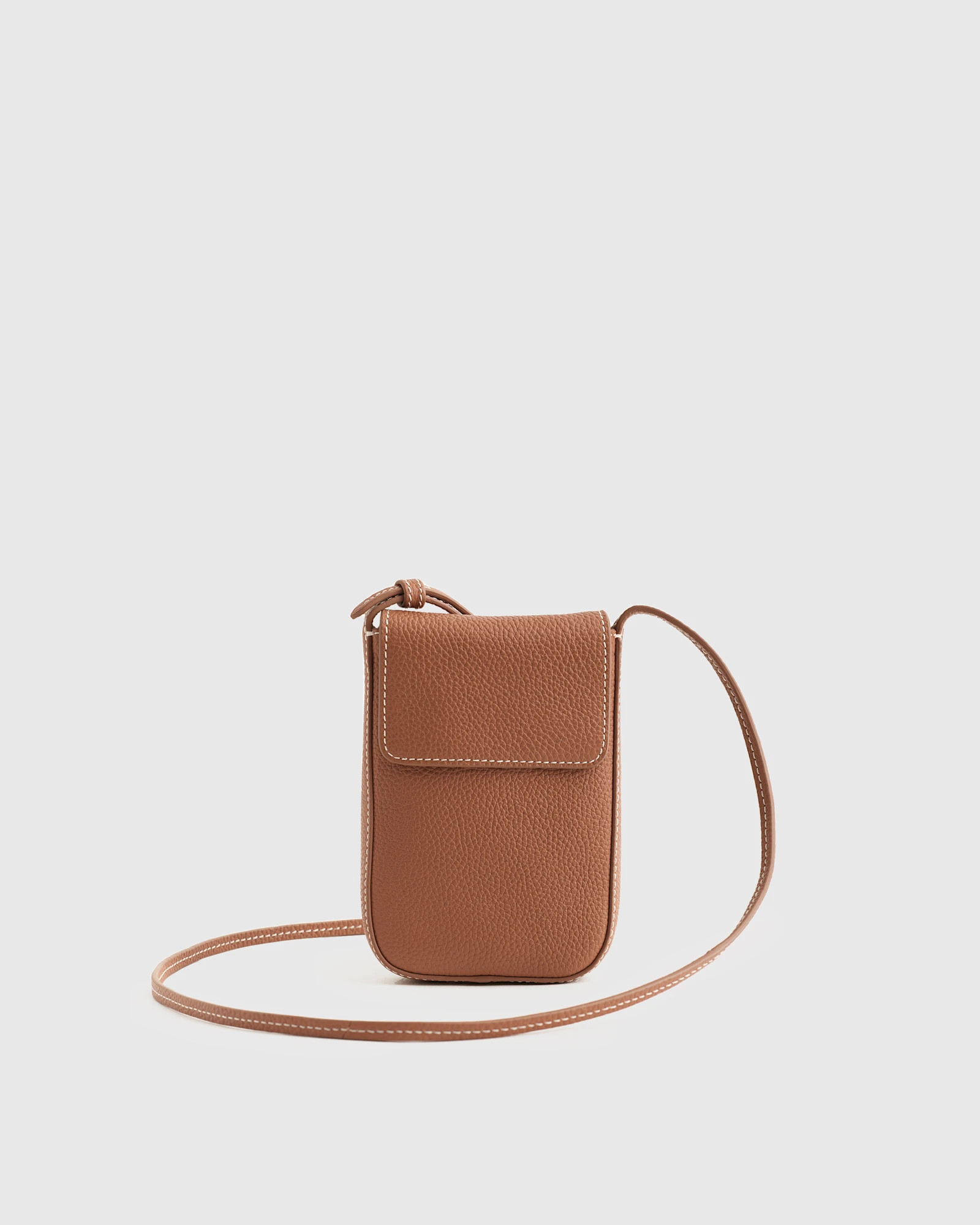 Italian Leather Flap Phone Crossbody | Quince