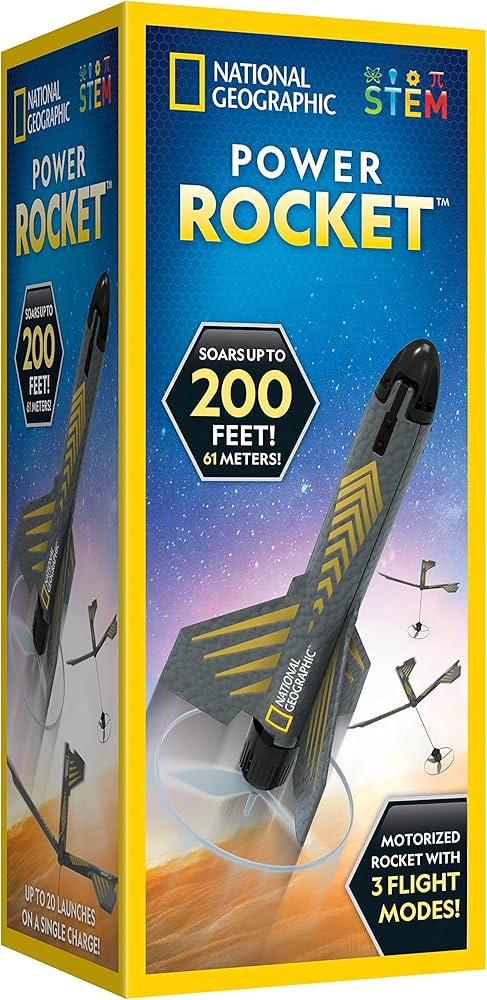 NATIONAL GEOGRAPHIC Rocket Launcher for Kids – Patent-Pending Motorized Air Rocket Toy, Launch ... | Amazon (US)