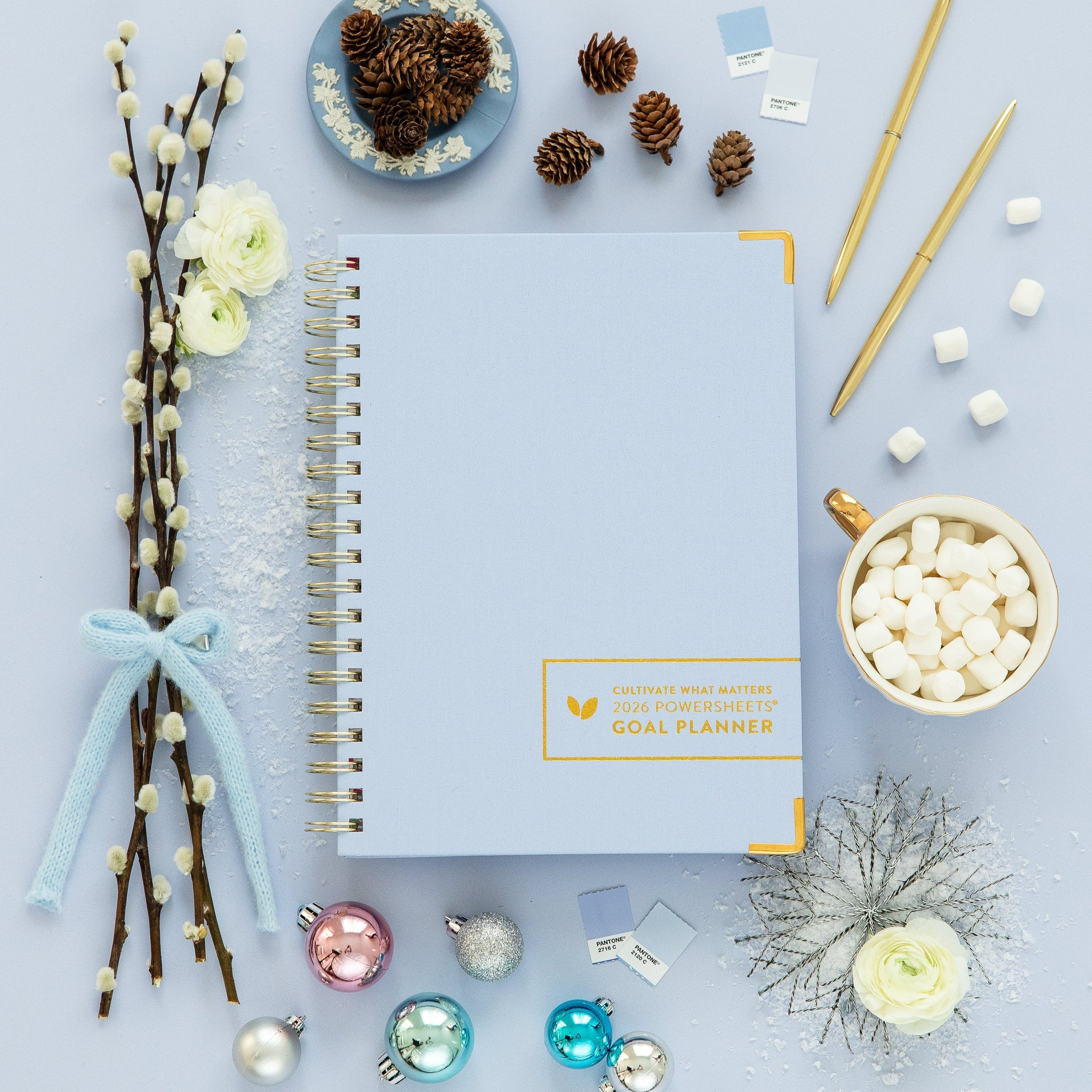 2026 One-Year PowerSheets® Goal Planner | Snowfall | Cultivate What Matters