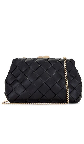 Quinn Woven Clutch in Black | Revolve Clothing (Global)